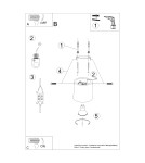 Lampy sufitowe - Sollux Plafon ORBIS beton SL.0488 - product 5