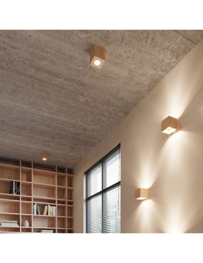 Sollux Kinkiet QUAD naturalne drewno SL.0491 Sollux Kinkiet QUAD naturalne drewno SL.0491
