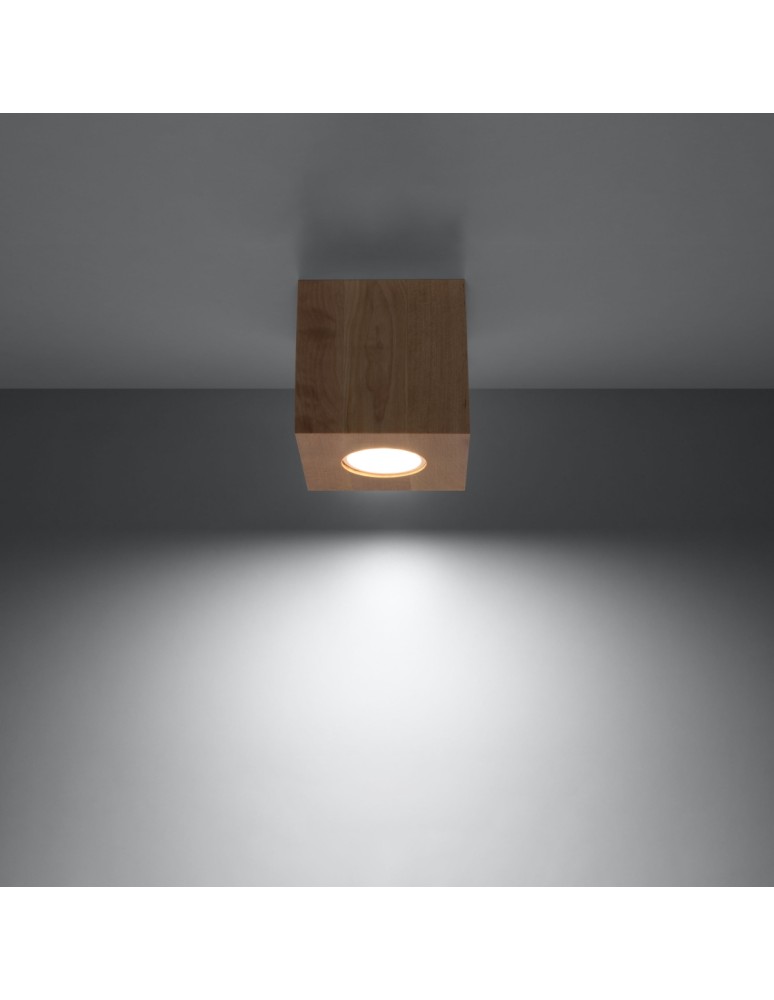 Sollux Plafon QUAD naturalne drewno SL.0493 Sollux Plafon QUAD naturalne drewno SL.0493