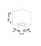 Sollux Plafon QUAD naturalne drewno SL.0493 Sollux Plafon QUAD naturalne drewno SL.0493
