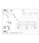 Lampy sufitowe - Sollux Plafon DIREZIONE 3 biały SL.0497 - product 5