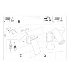 Sollux Kinkiet DIREZIONE czarny SL.0498 Sollux Kinkiet DIREZIONE czarny SL.0498
