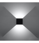 Sollux Kinkiet LUCA czarny LED IP54 SL.0545 Sollux Kinkiet LUCA czarny LED IP54 SL.0545