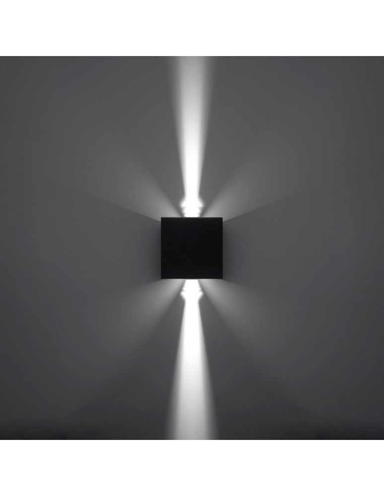 Sollux Kinkiet LUCA czarny LED IP54 SL.0545 Sollux Kinkiet LUCA czarny LED IP54 SL.0545