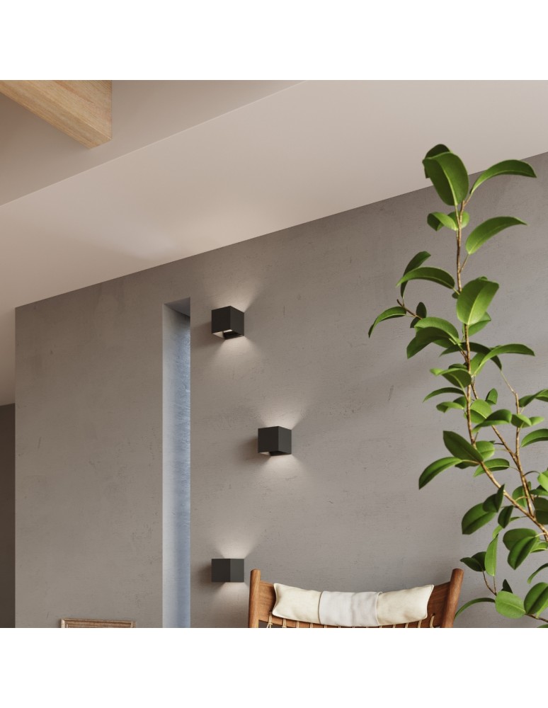 Sollux Kinkiet LUCA czarny LED IP54 SL.0545 Sollux Kinkiet LUCA czarny LED IP54 SL.0545