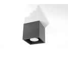 Sollux Plafon QUAD 1 antracyt SL.0567 Sollux Plafon QUAD 1 antracyt SL.0567