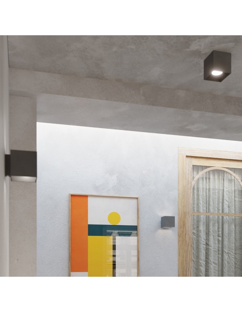 Sollux Plafon QUAD 1 antracyt SL.0567 Sollux Plafon QUAD 1 antracyt SL.0567