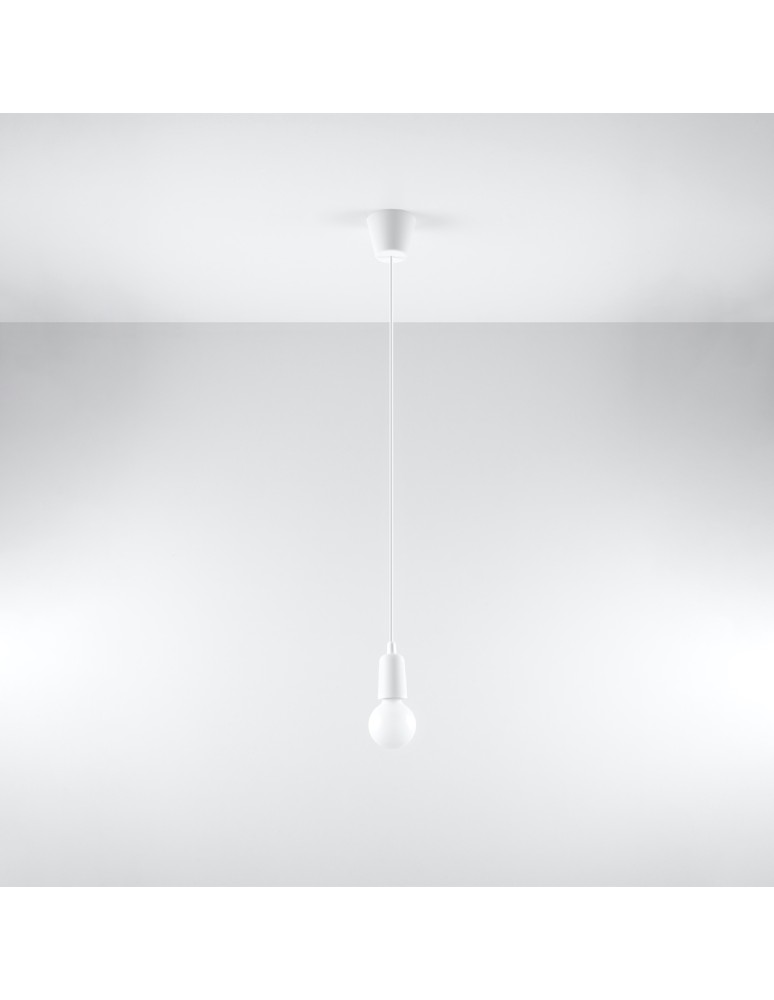 Sollux Lampa wisząca DIEGO 1 biała SL.0569 Sollux Lampa wisząca DIEGO 1 biała SL.0569