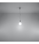 Sollux Lampa wisząca DIEGO 1 biała SL.0569 Sollux Lampa wisząca DIEGO 1 biała SL.0569