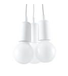 Sollux Lampa wisząca DIEGO 3 biała SL.0570 Sollux Lampa wisząca DIEGO 3 biała SL.0570