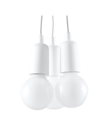 Sollux Lampa wisząca DIEGO 3 biała SL.0570