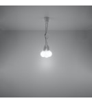 Sollux Lampa wisząca DIEGO 3 biała SL.0570 Sollux Lampa wisząca DIEGO 3 biała SL.0570