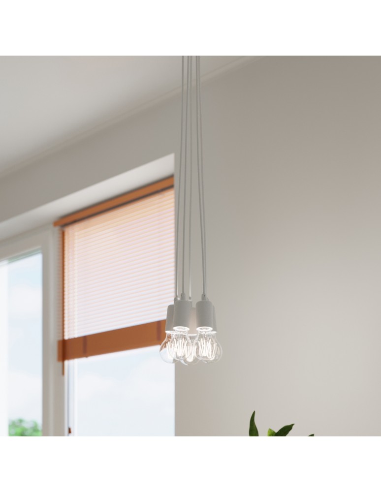 Sollux Lampa wisząca DIEGO 3 biała SL.0570 Sollux Lampa wisząca DIEGO 3 biała SL.0570