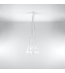 Lampy wiszące - Sollux Lampa wisząca DIEGO 5 biała SL.0571 - product 2