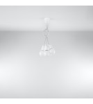 Lampy wiszące - Sollux Lampa wisząca DIEGO 5 biała SL.0571 - product 5