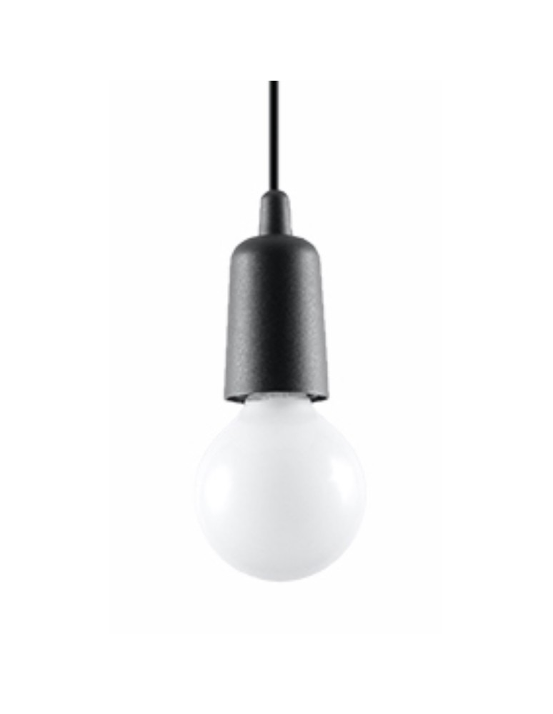 Sollux Lampa wisząca DIEGO 1 czarna SL.0572