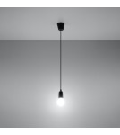 Lampy wiszące - Sollux Lampa wisząca DIEGO 1 czarna SL.0572 - product 3