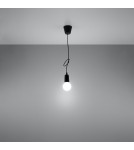 Lampy wiszące - Sollux Lampa wisząca DIEGO 1 czarna SL.0572 - product 6