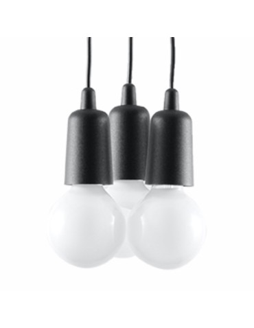 Sollux Lampa wisząca DIEGO 3 czarna SL.0573