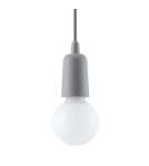 Sollux Lampa wisząca DIEGO 1 szara SL.0575 Sollux Lampa wisząca DIEGO 1 szara SL.0575