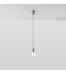 Sollux Lampa wisząca DIEGO 1 szara SL.0575 Sollux Lampa wisząca DIEGO 1 szara SL.0575