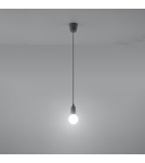 Sollux Lampa wisząca DIEGO 1 szara SL.0575 Sollux Lampa wisząca DIEGO 1 szara SL.0575