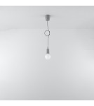 Sollux Lampa wisząca DIEGO 1 szara SL.0575 Sollux Lampa wisząca DIEGO 1 szara SL.0575