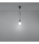 Sollux Lampa wisząca DIEGO 1 szara SL.0575 Sollux Lampa wisząca DIEGO 1 szara SL.0575