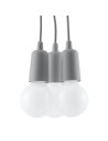 Sollux Lampa wisząca DIEGO 3 szara SL.0576