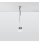 Sollux Lampa wisząca DIEGO 3 szara SL.0576 Sollux Lampa wisząca DIEGO 3 szara SL.0576