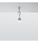 Sollux Lampa wisząca DIEGO 3 szara SL.0576 Sollux Lampa wisząca DIEGO 3 szara SL.0576