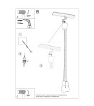 Sollux Lampa wisząca DIEGO 3 szara SL.0576 Sollux Lampa wisząca DIEGO 3 szara SL.0576