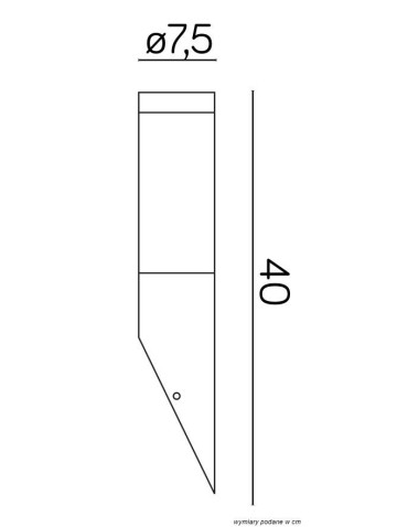 SU-MA Inox Czarny ST 021 BL Kinkiet - produkt 2