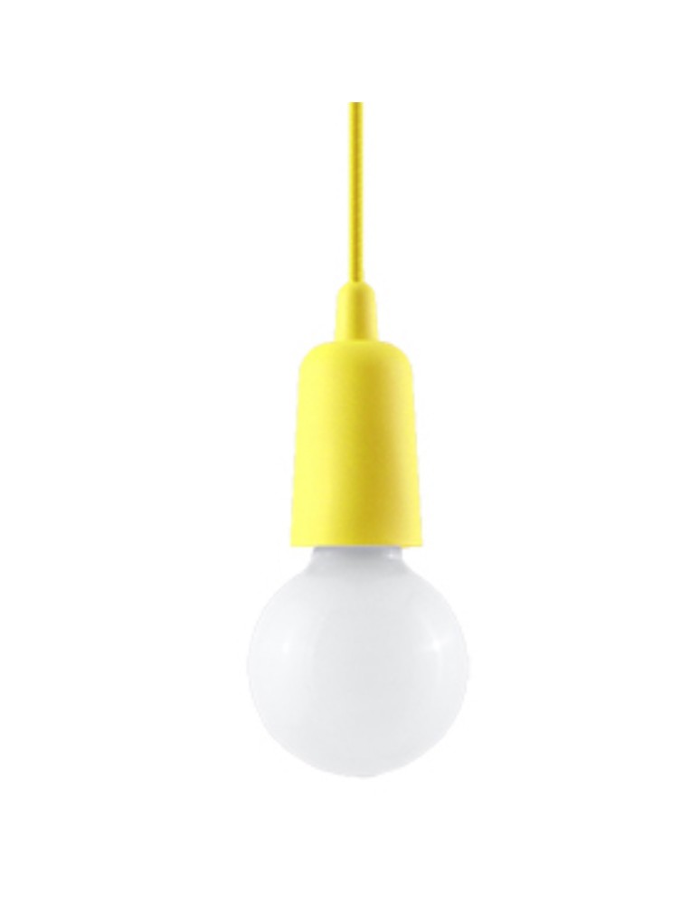 Sollux Lampa wisząca DIEGO 1 żółta SL.0578 Sollux Lampa wisząca DIEGO 1 żółta SL.0578