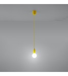 Sollux Lampa wisząca DIEGO 1 żółta SL.0578 Sollux Lampa wisząca DIEGO 1 żółta SL.0578