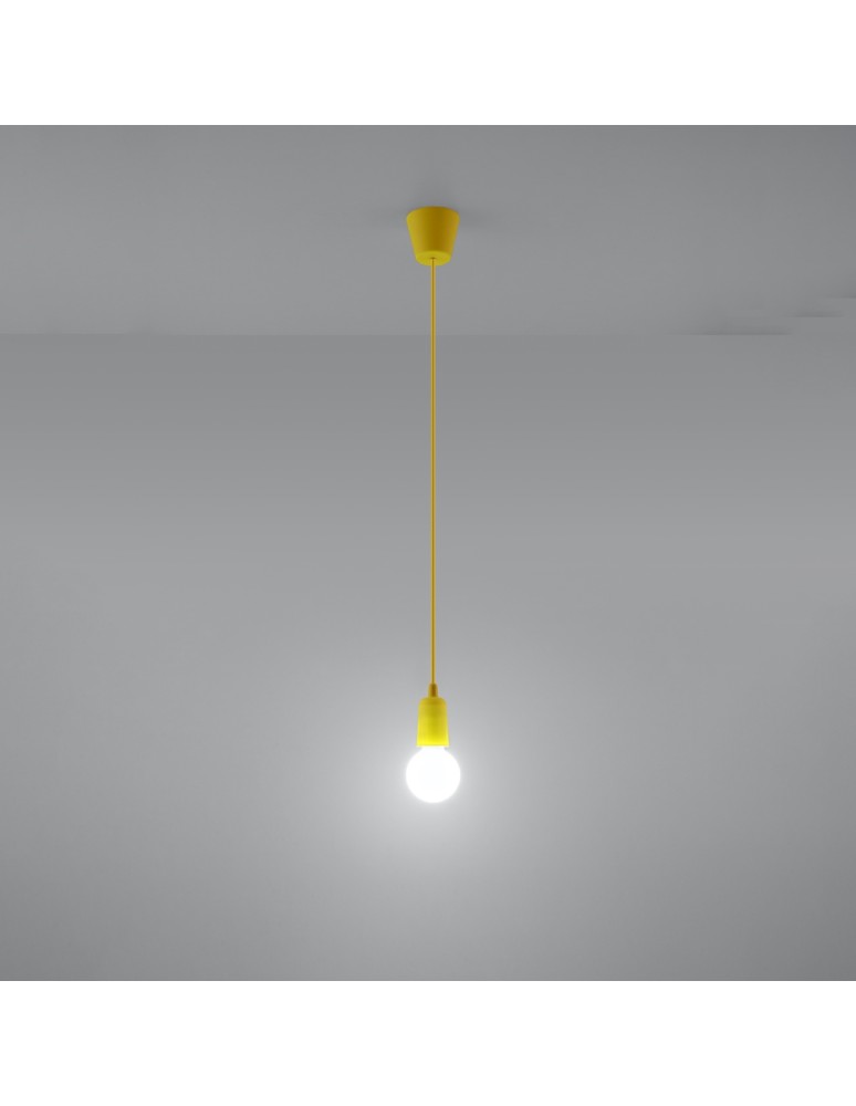 Sollux Lampa wisząca DIEGO 1 żółta SL.0578 Sollux Lampa wisząca DIEGO 1 żółta SL.0578