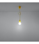 Sollux Lampa wisząca DIEGO 1 żółta SL.0578 Sollux Lampa wisząca DIEGO 1 żółta SL.0578