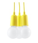 Sollux Lampa wisząca DIEGO 3 żółta SL.0579 Sollux Lampa wisząca DIEGO 3 żółta SL.0579