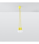 Sollux Lampa wisząca DIEGO 3 żółta SL.0579 Sollux Lampa wisząca DIEGO 3 żółta SL.0579