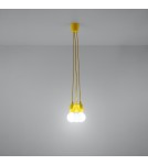 Sollux Lampa wisząca DIEGO 3 żółta SL.0579 Sollux Lampa wisząca DIEGO 3 żółta SL.0579
