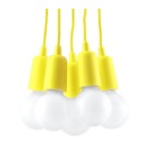 Sollux Lampa wisząca DIEGO 5 żółta SL.0580 Sollux Lampa wisząca DIEGO 5 żółta SL.0580