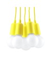 Sollux Lampa wisząca DIEGO 5 żółta SL.0580