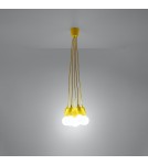 Sollux Lampa wisząca DIEGO 5 żółta SL.0580 Sollux Lampa wisząca DIEGO 5 żółta SL.0580