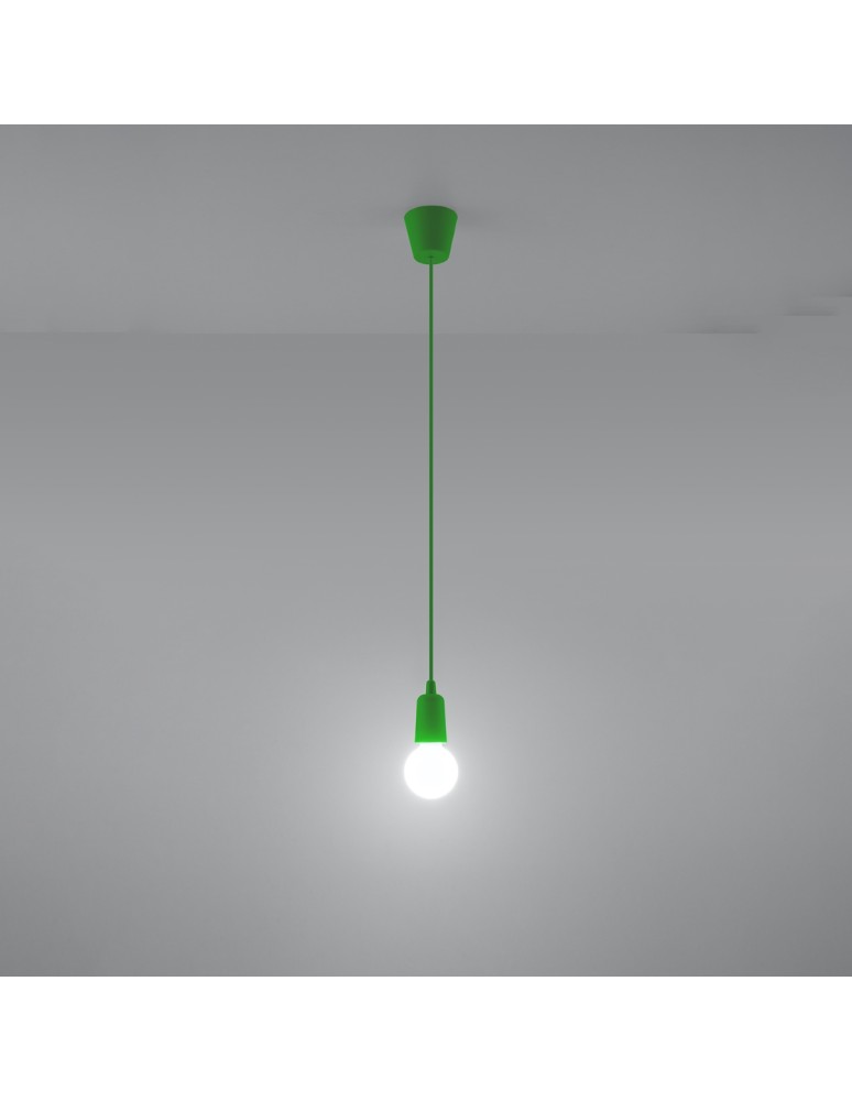 Sollux Lampa wisząca DIEGO 1 zielony SL.0581 Sollux Lampa wisząca DIEGO 1 zielony SL.0581
