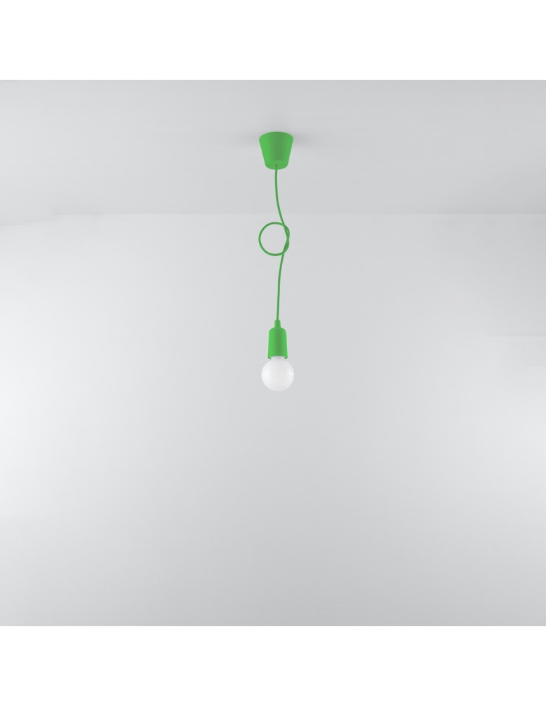Sollux Lampa wisząca DIEGO 1 zielony SL.0581 Sollux Lampa wisząca DIEGO 1 zielony SL.0581