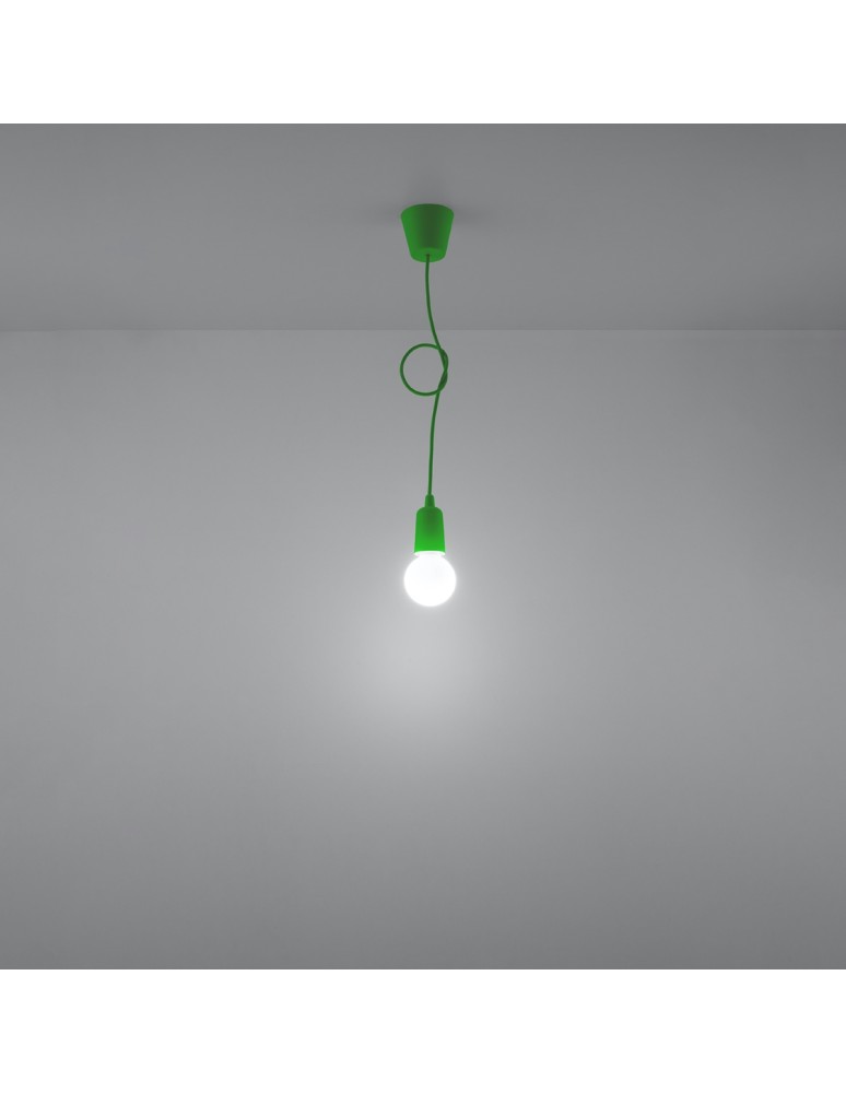 Sollux Lampa wisząca DIEGO 1 zielony SL.0581 Sollux Lampa wisząca DIEGO 1 zielony SL.0581