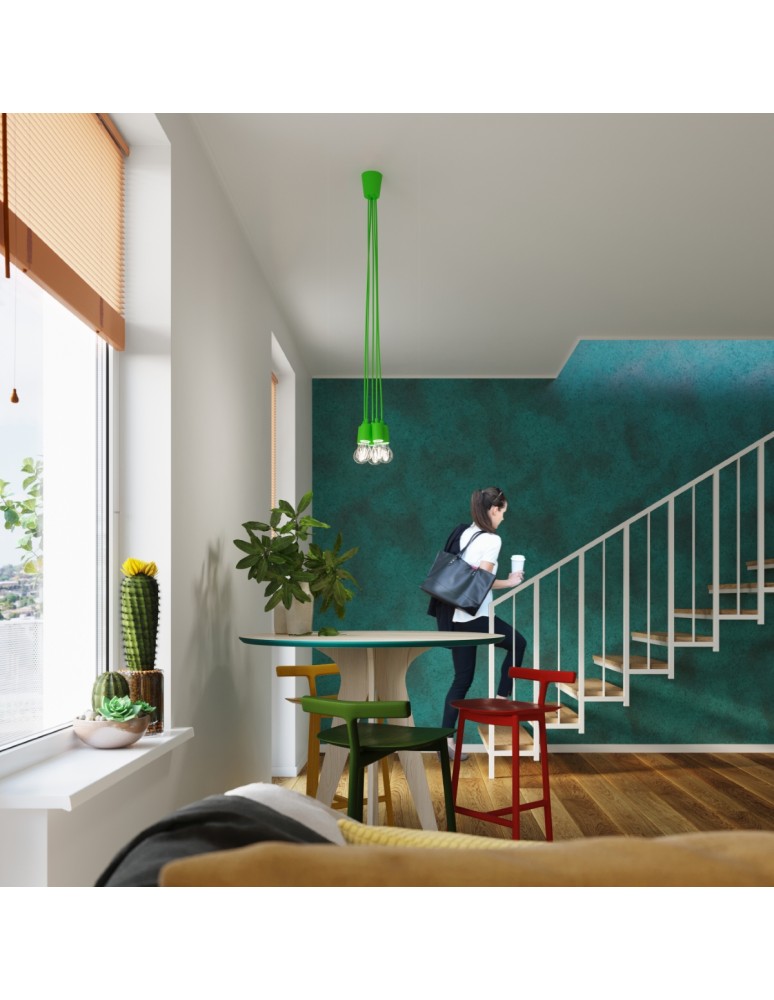 Sollux Lampa wisząca DIEGO 1 zielony SL.0581 Sollux Lampa wisząca DIEGO 1 zielony SL.0581