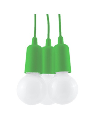 Sollux Lampa wisząca DIEGO 3 zielony  SL.0582