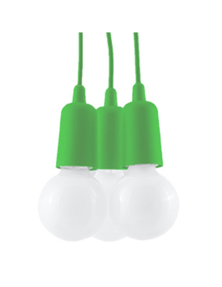 Sollux Lampa wisząca DIEGO 3 zielony SL.0582 Sollux Lampa wisząca DIEGO 3 zielony SL.0582