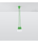 Sollux Lampa wisząca DIEGO 3 zielony SL.0582 Sollux Lampa wisząca DIEGO 3 zielony SL.0582